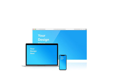 特别的响应式网页设计&PPT设计展示样机（PSD）