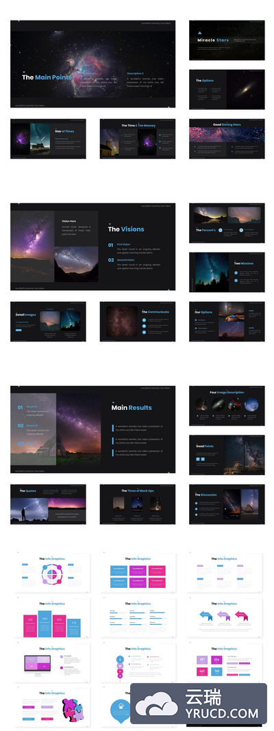 酷炫的深色PPT模板下载（PPTX）