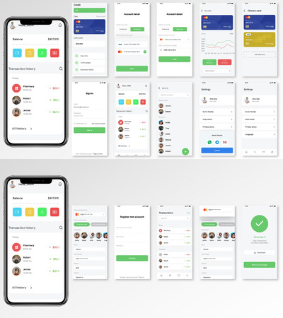 社交交友APP UI KIT套装（FIG,SKETCH,SVG,XD）
