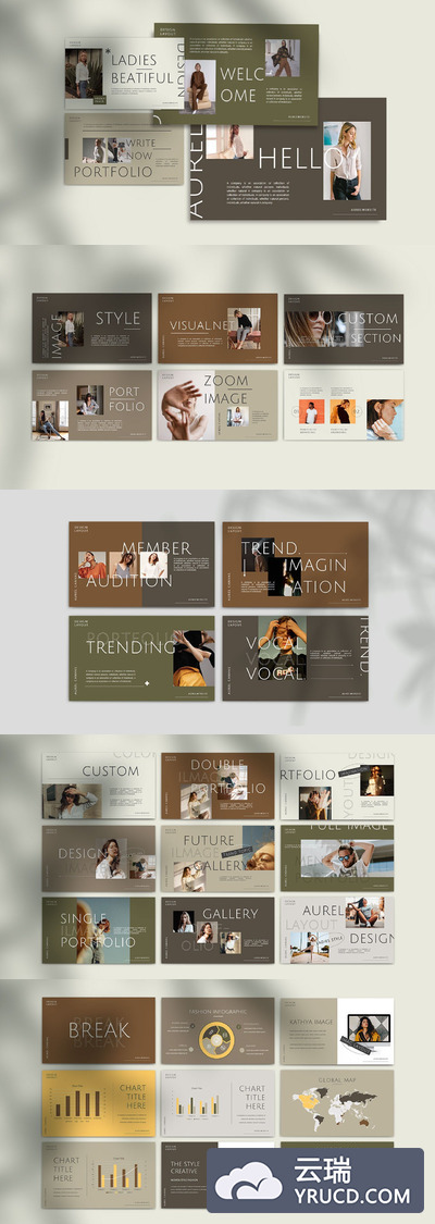 时尚复古的PPT目标（PPTX）