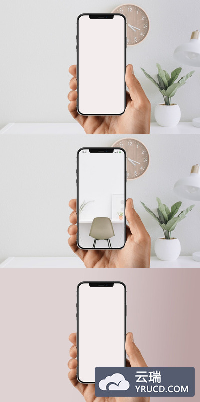 iPhone X手持效果样机（PSD）