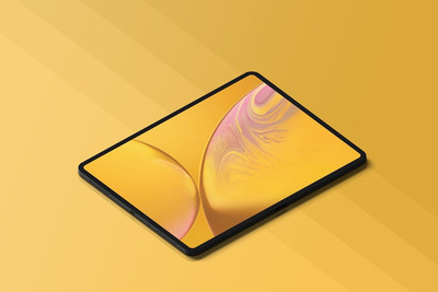 iPad Pro 2.5D透视角度样机（PSD）