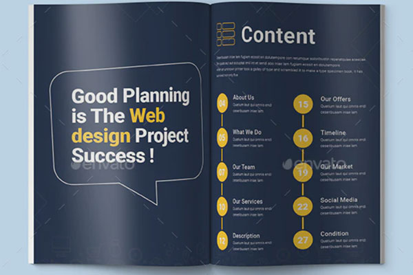 网站开发/网页设计手册INDD模板