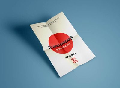 A4纸海报传单演示样机