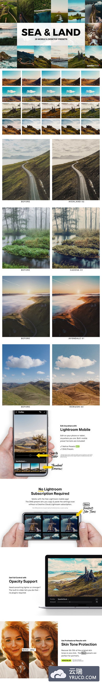 20种海洋和陆地光室预设和LUT