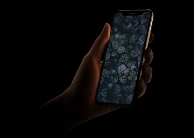 黑色风格的iPhone XS样机