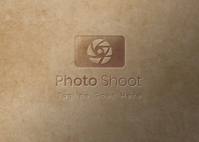 浮雕效果覆盖纹理的背景logo样机 [PSD]