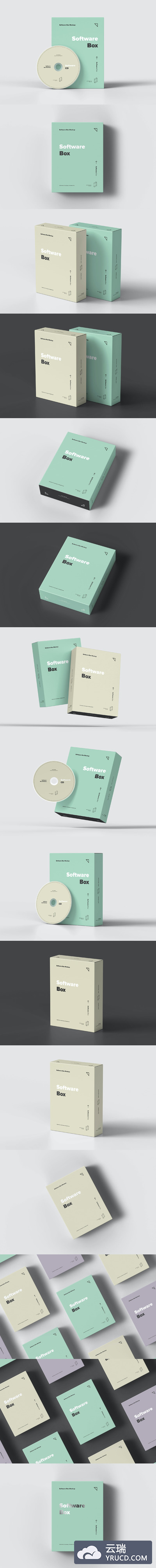 软件盒实体包装设计样机（PSD）