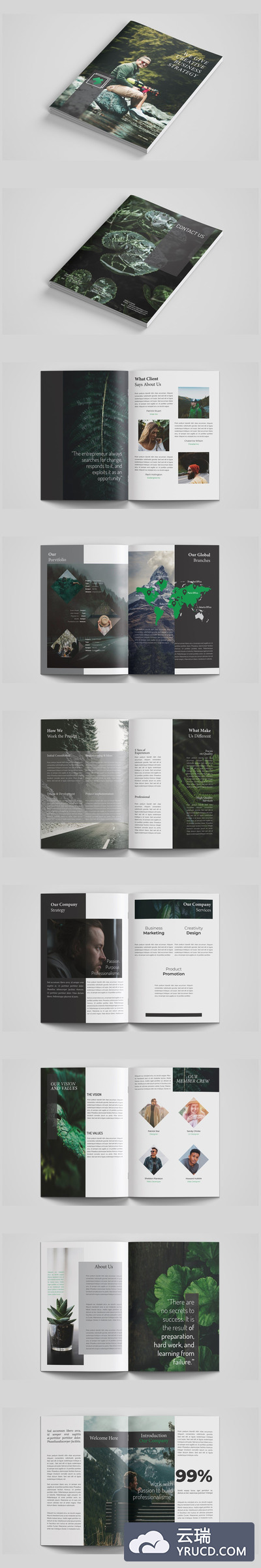 创意简约风格商业计划书/宣传册设计模板