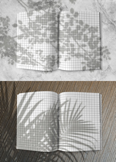 极简主义杂志样机(PSD)