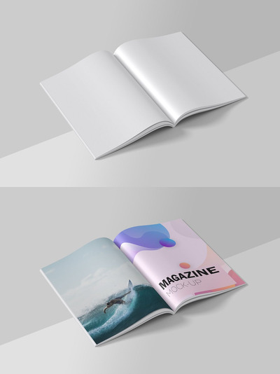 杂志内容设计样机(PSD)