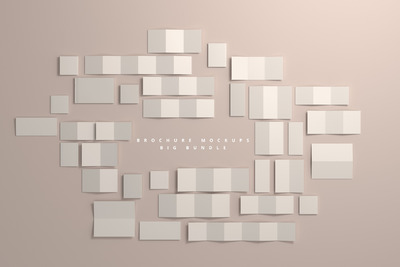 【精品】165 个优秀的画册折页设计展示样机 [PSD,10GB+]