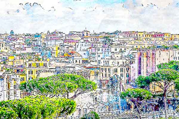 素描笔绘画水彩画效果ps动作下载