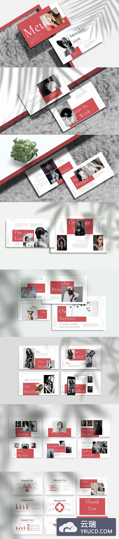 时尚大图PPT模板下载(PPTX)