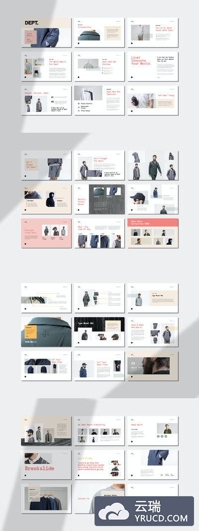 时尚的公司商业计划书PPT模板（PPTX）