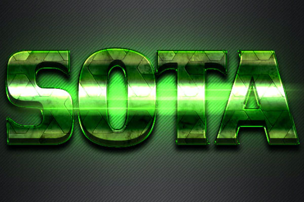 10款闪亮金属文字效果图层样式素材V50