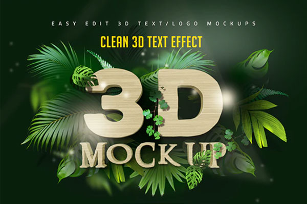 3D卡通文字效果ps图层样式素材