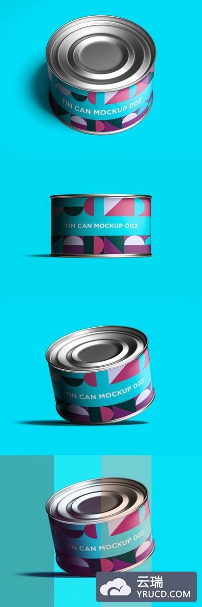 罐头封面设计样机（PSD）
