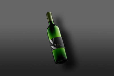 酒瓶标签展示样机模型