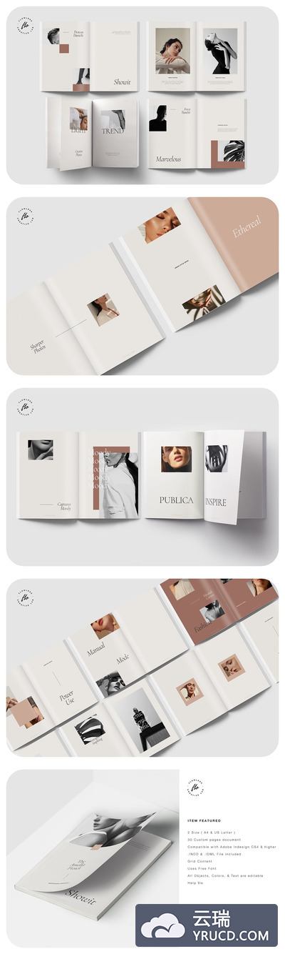 时尚大图画册模板（INDD）