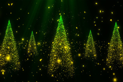 抽象圣诞树背景(JPG)