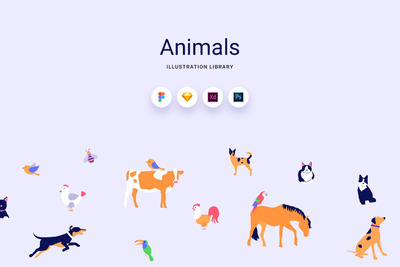 动物矢量图形素材下载(FIG,PNG,PSD,SKETCH,SVG)