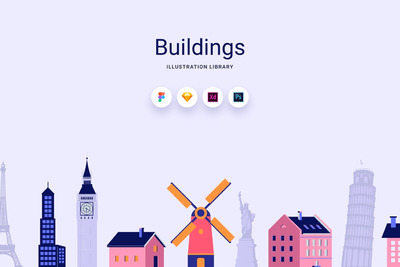 建筑矢量图形素材下载(FIG,PNG,PSD,SKETCH,SVG)