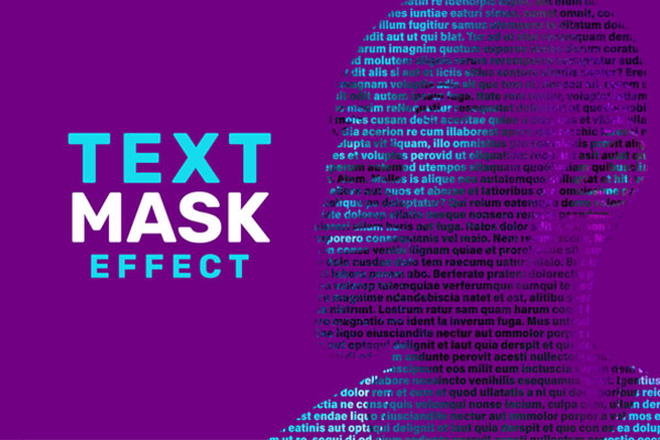 文字蒙版照片效果样机psd模板