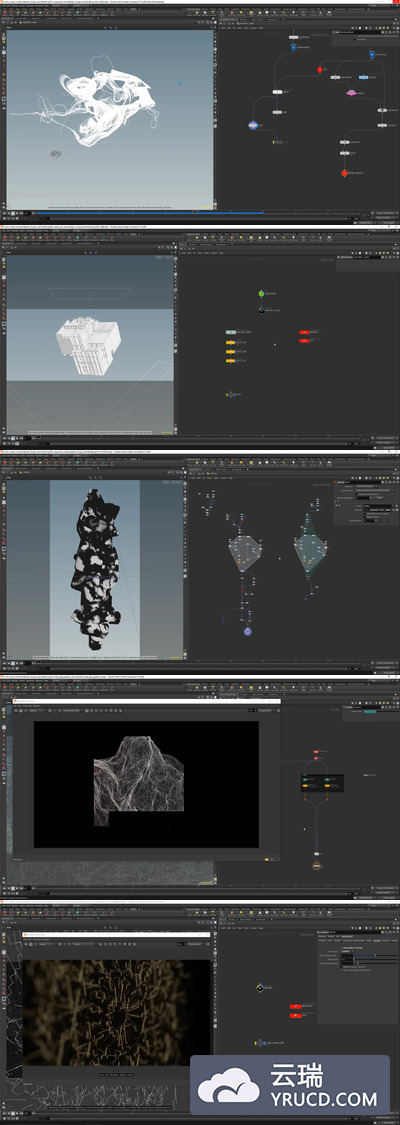 Houdini 抽象视觉效果 Redshift渲染