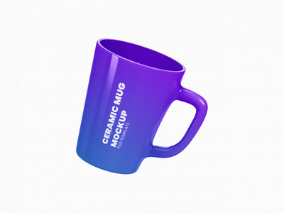 浮动的陶瓷杯展示样机[PSD]