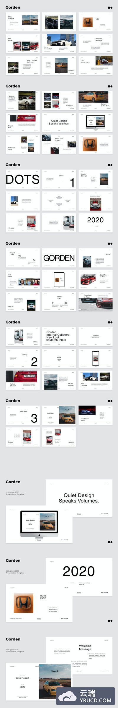 极简主义优雅的时尚PPT模板（PPTX）