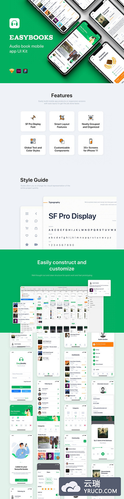 电子书听书类APP UI（PSD）