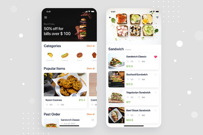 美食订餐APP Ui（PSD）