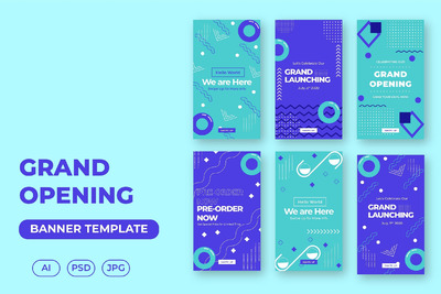 ins故事模板启动页模板（AI,EPS,PSD）