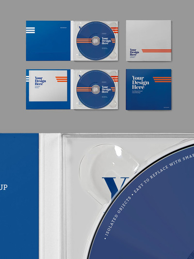 全套CD包装设计样机（PSD）