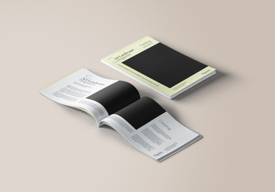 A4风景杂志样机