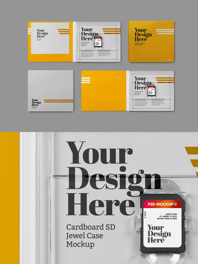 SD卡包装设计展示样机（2） (PSD)