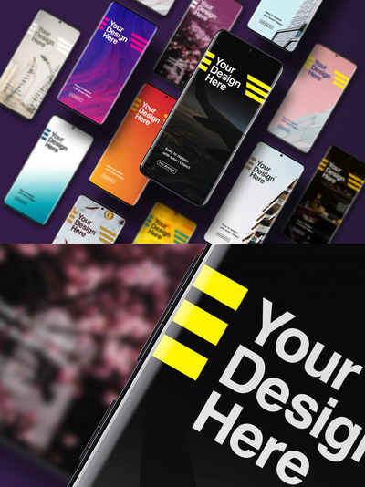 安卓手机样机组合下载 (PSD)