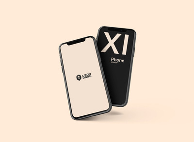 漂浮的iphone 11样机