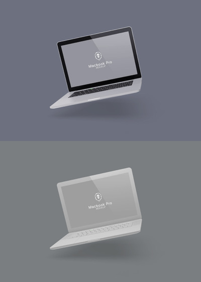 浮动的MacBook Pro样机