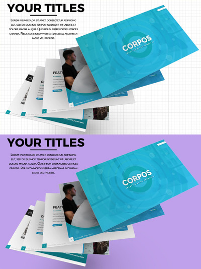 创意网页模型模板样机 (PSD)