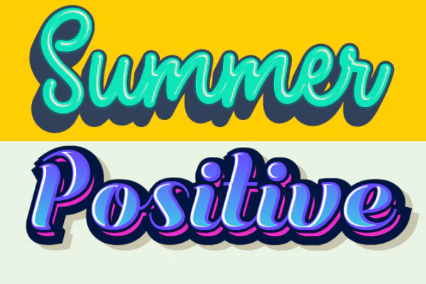 5款涂鸦手写字体效果AI图形样式素材