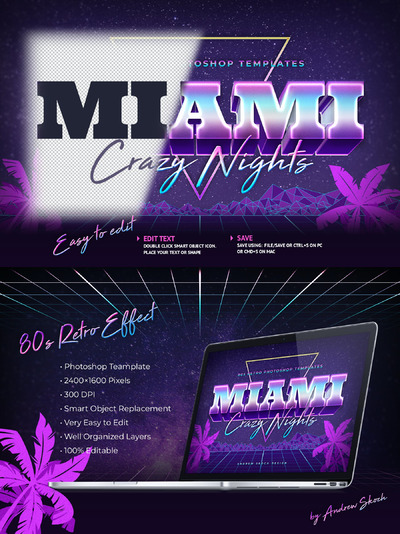 80后复古特效字体图层样式（PSD）