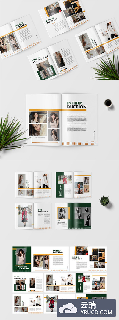 时装杂志画册模板（indd）