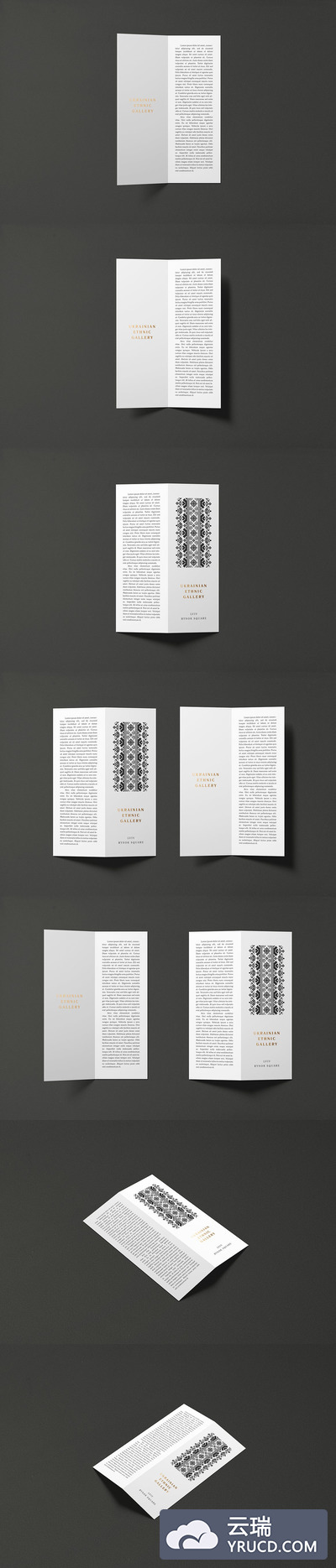 A5超薄人像双折小册子模型样机（PSD）