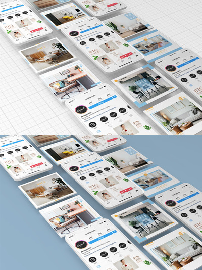 ihone 11  社交媒体广告样机（PSD）