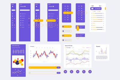 信息图形和UI的矢量元素（AI）