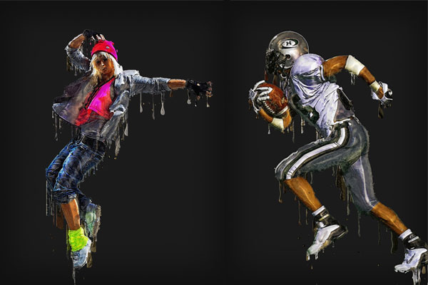 滴落油漆艺术绘画效果ps动作下载