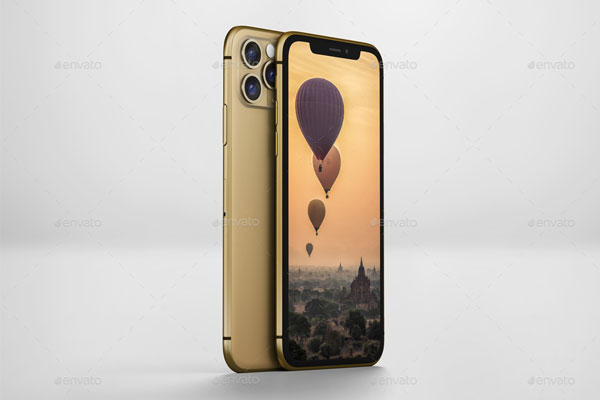 iPhone 11 Pro屏幕展示效果图样机包