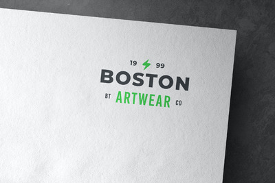 纸上印刷质感logo样机（PSD）